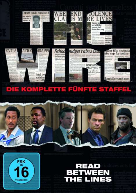 The Wire Staffel 5, 4 DVDs
