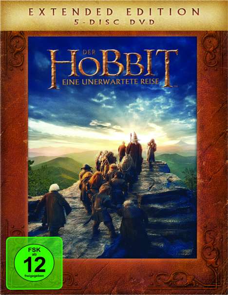 Der Hobbit: Eine unerwartete Reise (Extended Edition), 5 DVDs