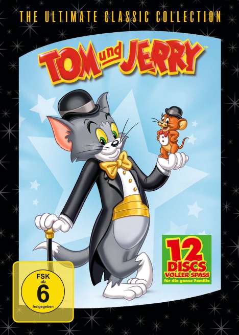 Tom und Jerry: The Classic Collection 1-12 (Gesamtausgabe), 12 DVDs