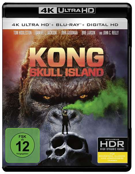 Kong: Skull Island (Ultra HD Blu-ray &amp; Blu-ray), 1 Ultra HD Blu-ray und 1 Blu-ray Disc