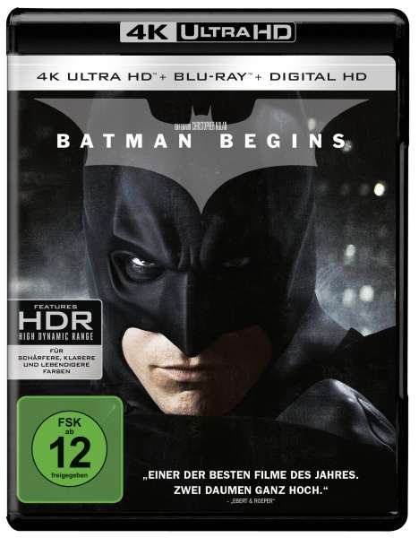 Batman Begins (Ultra HD Blu-ray &amp; Blu-ray), 1 Ultra HD Blu-ray und 1 Blu-ray Disc