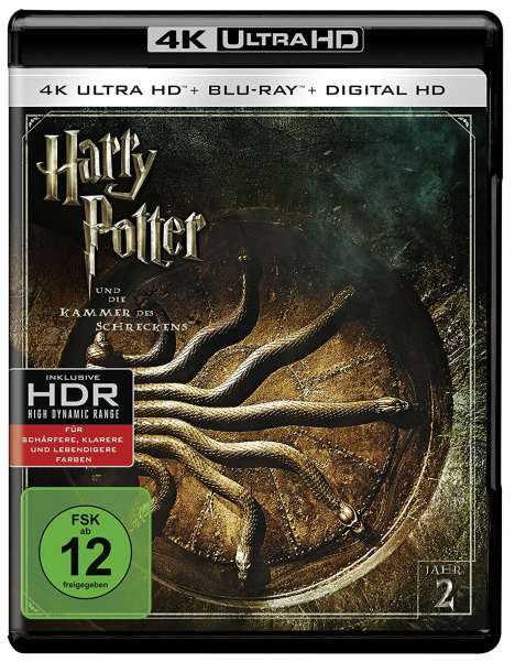 Harry Potter und die Kammer des Schreckens (Ultra HD Blu-ray &amp; Blu-ray), 1 Ultra HD Blu-ray und 1 Blu-ray Disc