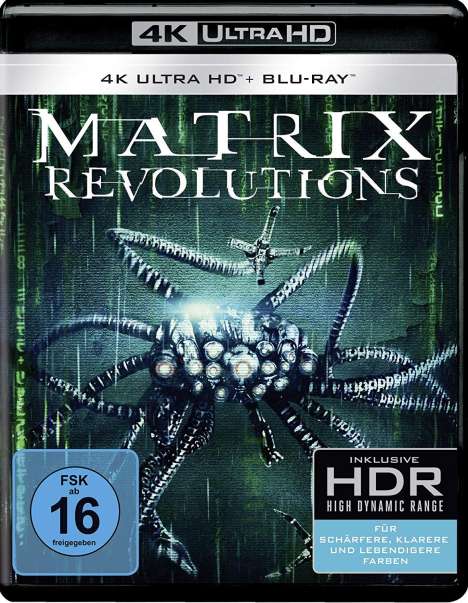 Matrix Revolutions (Ultra HD Blu-ray &amp; Blu-ray), 1 Ultra HD Blu-ray und 1 Blu-ray Disc