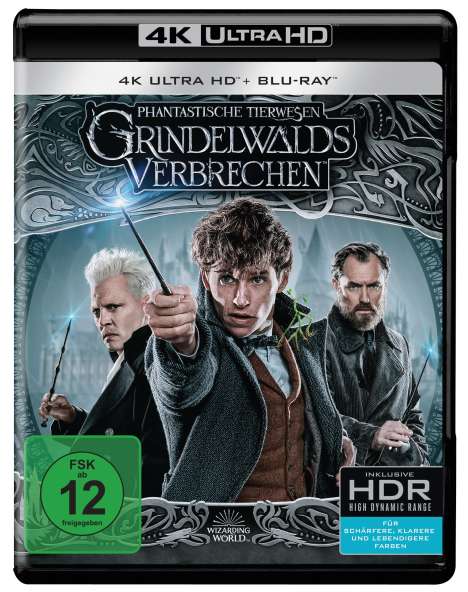 Phantastische Tierwesen: Grindelwalds Verbrechen (Ultra HD Blu-ray &amp; Blu-ray), 1 Ultra HD Blu-ray und 1 Blu-ray Disc