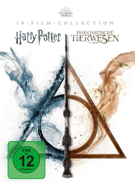 Wizarding World (Harry Potter &amp; Phantastische Tierwesen) (10-Film Collection) (Blu-ray), 10 Blu-ray Discs