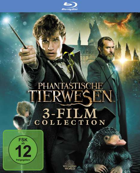 Phantastische Tierwesen 3-Film Collection (Blu-ray), 3 Blu-ray Discs
