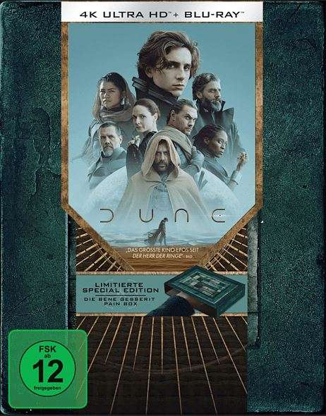 Dune (2021) (Pain Box Edition) (Ultra HD Blu-ray &amp; Blu-ray), 1 Ultra HD Blu-ray und 1 Blu-ray Disc