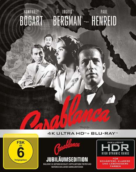Casablanca (Ultimate Collector's Edition) (Ultra HD Blu-ray &amp; Blu-ray), 1 Ultra HD Blu-ray und 1 Blu-ray Disc