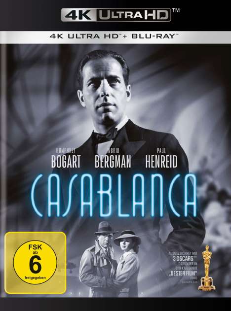Casablanca (Ultra HD Blu-ray &amp; Blu-ray), 1 Ultra HD Blu-ray und 1 Blu-ray Disc