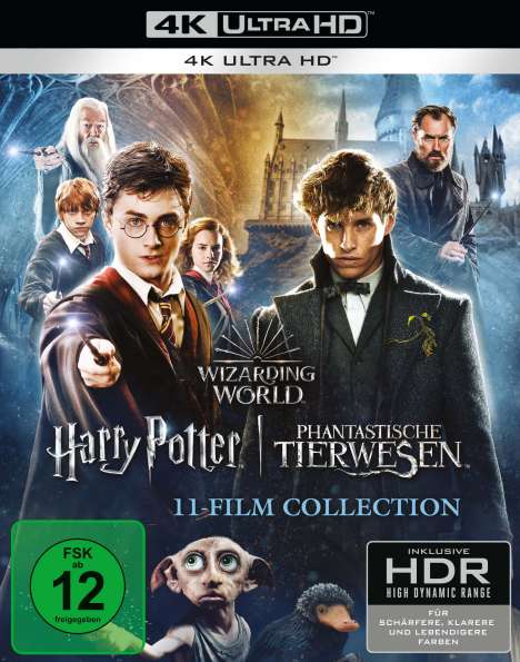 Wizarding World (Harry Potter &amp; Phantastische Tierwesen) (11-Film Collection) (Ultra HD Blu-ray), 11 Ultra HD Blu-rays