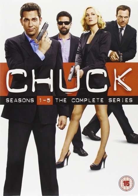 Chuck Season 1-5 (UK-Import), 23 DVDs