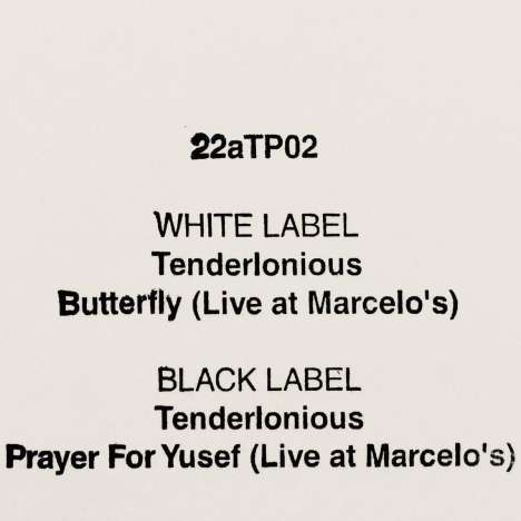 Tenderlonious: 22aTP02 (Limited Edition) (Hand-Stamped), Single 10"
