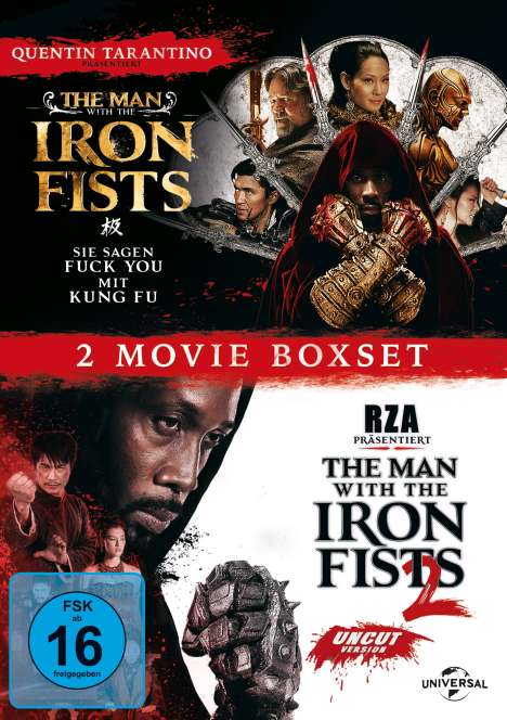 The Man With The Iron Fist 1&2, 2 DVDs
