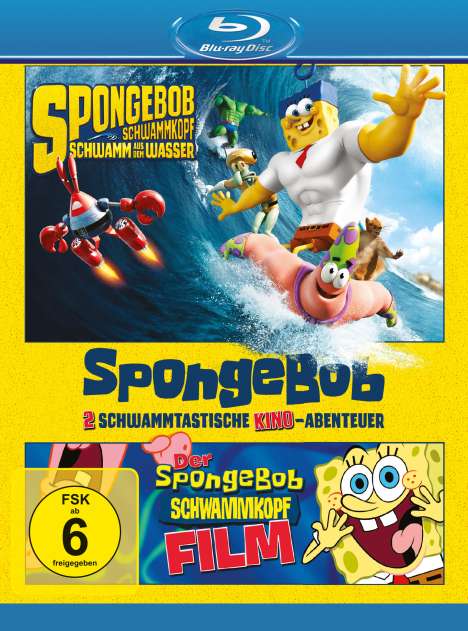 SpongeBob Schwammkopf - Der Film / Schwamm aus dem Meer (Blu-ray), 2 Blu-ray Discs