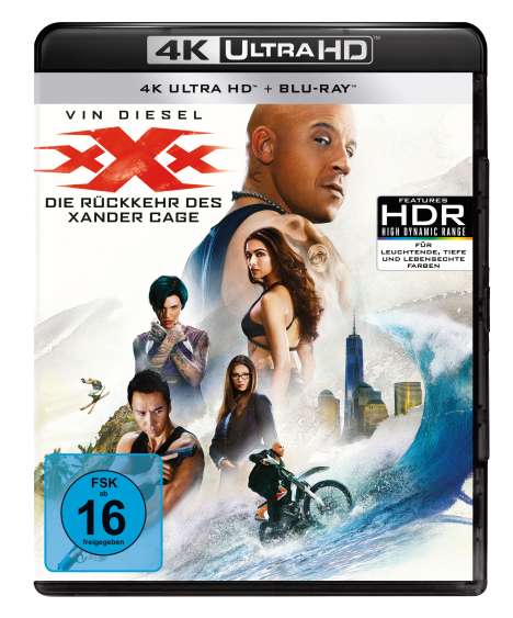 xXx 3 - Die Rückkehr des Xander Cage (Ultra HD Blu-ray &amp; Blu-ray), 1 Ultra HD Blu-ray und 1 Blu-ray Disc