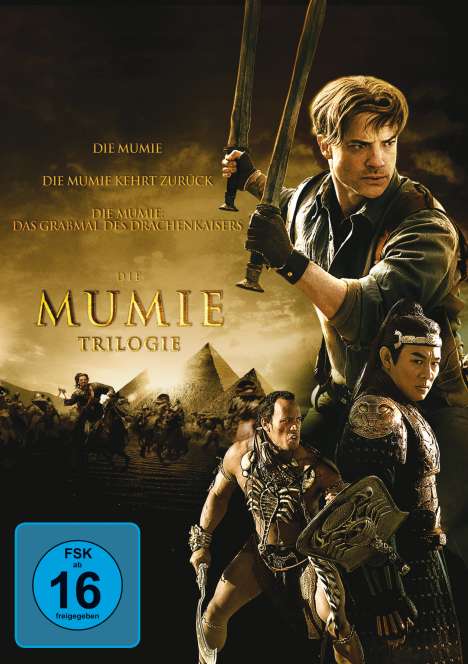 Die Mumie Trilogie, 3 DVDs