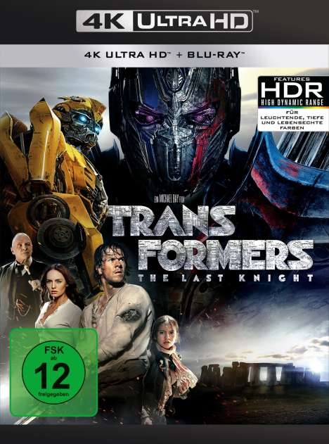 Transformers 5: The Last Knight (Ultra HD Blu-ray &amp; Blu-ray), 1 Ultra HD Blu-ray und 2 Blu-ray Discs