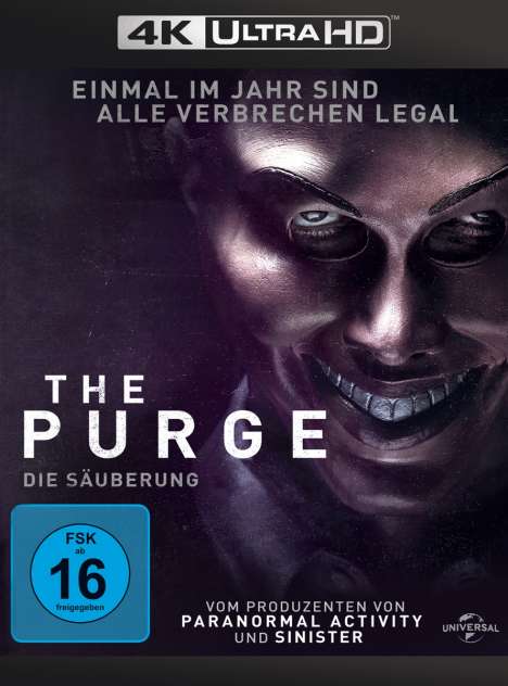 The Purge (Ultra HD Blu-ray &amp; Blu-ray), 1 Ultra HD Blu-ray und 1 Blu-ray Disc