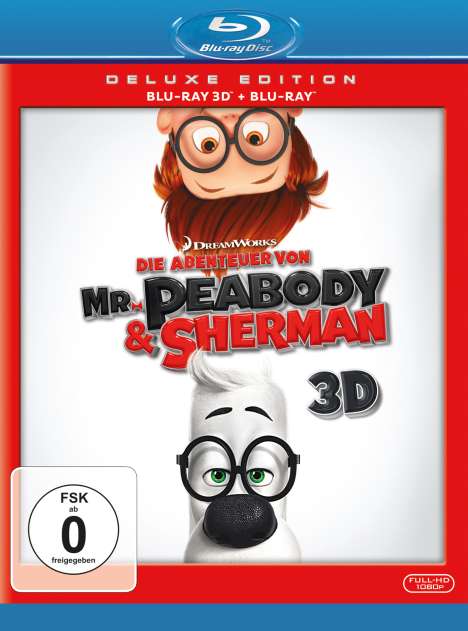 Die Abenteuer von Mr. Peabody &amp; Sherman (3D &amp; 2D Blu-ray), 2 Blu-ray Discs