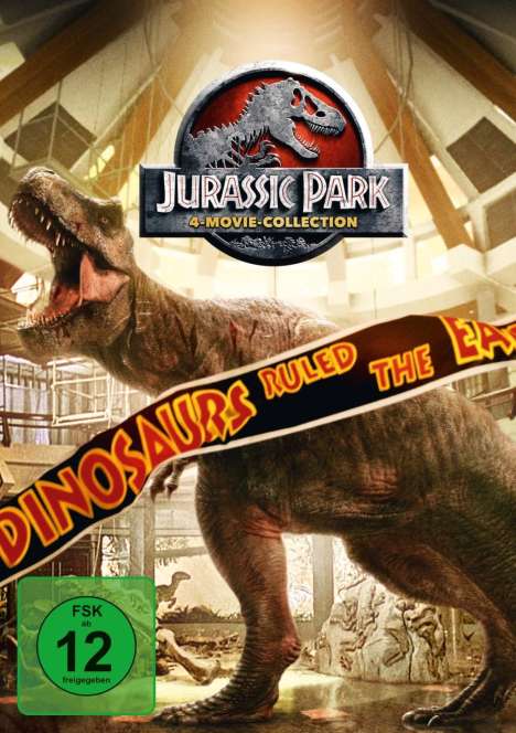 Jurassic Park 4-Movie-Collection, 4 DVDs