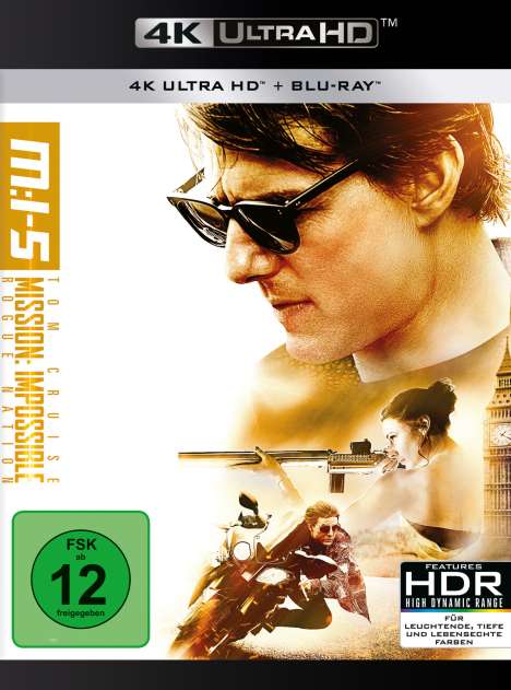 Mission: Impossible 5 - Rogue Nation (Ultra HD Blu-ray &amp; Blu-ray), 1 Ultra HD Blu-ray und 1 Blu-ray Disc