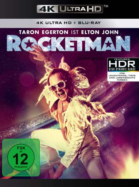 Rocketman (Ultra HD Blu-ray &amp; Blu-ray), 1 Ultra HD Blu-ray und 1 Blu-ray Disc