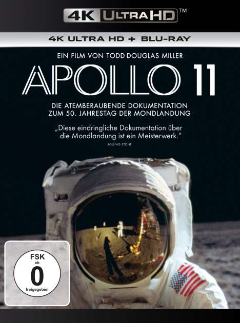 Apollo 11 (Ultra HD Blu-ray &amp; Blu-ray), 1 Ultra HD Blu-ray und 1 Blu-ray Disc