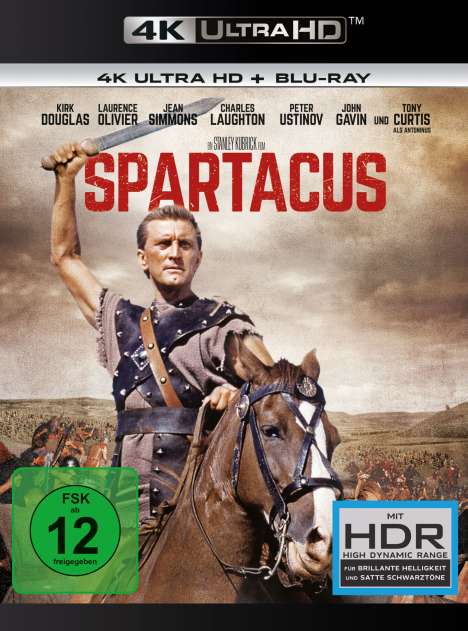Spartacus (1960) (Ultra HD Blu-ray &amp; Blu-ray), 1 Ultra HD Blu-ray und 1 Blu-ray Disc