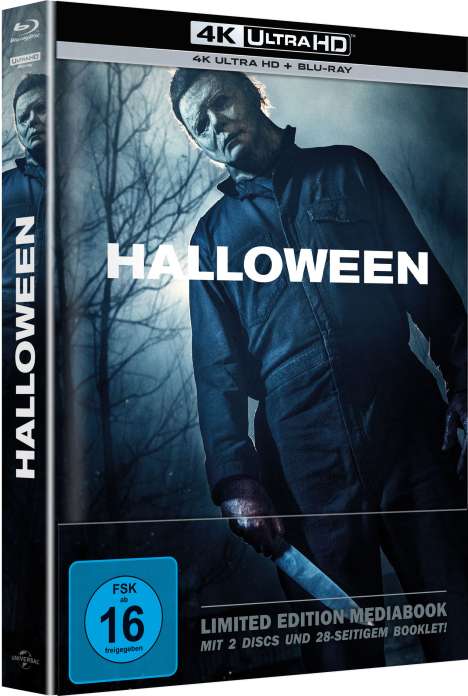 Halloween (2018) (Ultra HD Blu-ray &amp; Blu-ray im Mediabook), 1 Ultra HD Blu-ray und 1 Blu-ray Disc