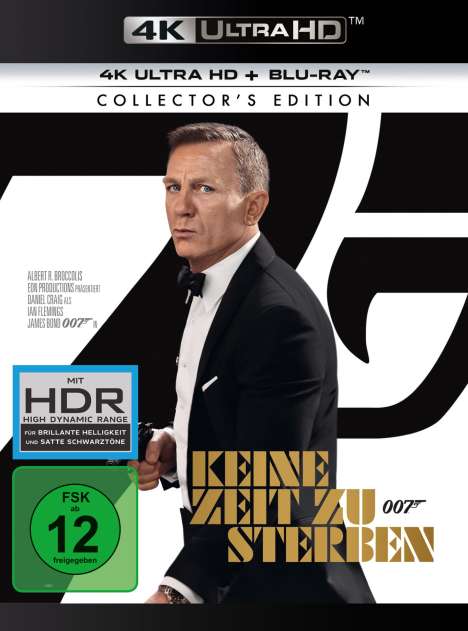 James Bond: Keine Zeit zu sterben (Ultra HD Blu-ray &amp; Blu-ray), 1 Ultra HD Blu-ray und 1 Blu-ray Disc
