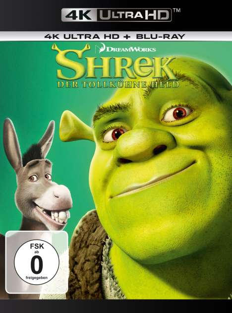 Shrek - Der tollkühne Held (Ultra HD Blu-ray &amp; Blu-ray), 1 Ultra HD Blu-ray und 1 Blu-ray Disc