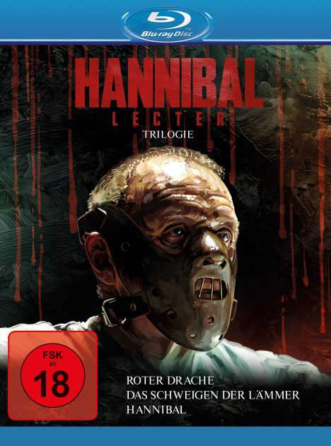 Hannibal Lecter Trilogie (Das Schweigen der Lämmer / Hannibal / Roter Drache) (Blu-ray), 3 Blu-ray Discs