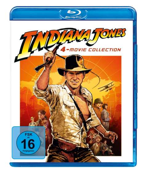 Indiana Jones 1-4 (Blu-ray), 4 Blu-ray Discs
