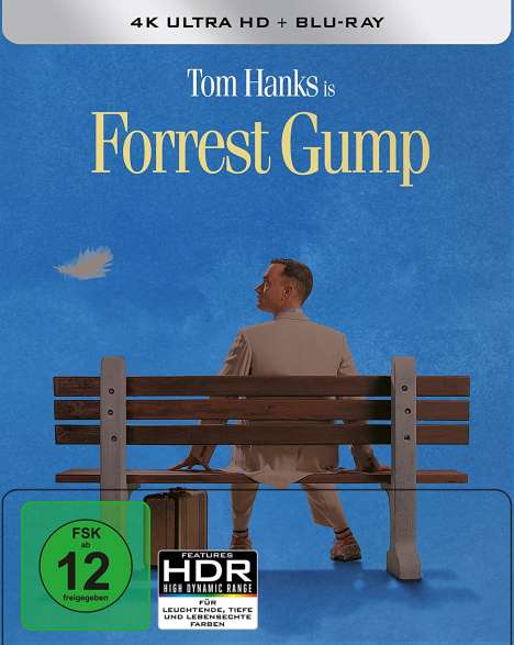 Forrest Gump (Ultra HD Blu-ray &amp; Blu-ray im Steelbook), 1 Ultra HD Blu-ray und 2 Blu-ray Discs