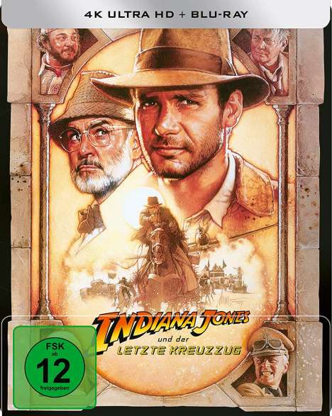 Indiana Jones &amp; der letzte Kreuzzug (Ultra HD Blu-ray &amp; Blu-ray im Steelbook), 1 Ultra HD Blu-ray und 1 Blu-ray Disc