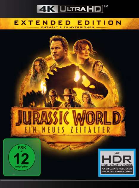 Jurassic World: Ein neues Zeitalter (Ultra HD Blu-ray &amp; Blu-ray), 1 Ultra HD Blu-ray und 1 Blu-ray Disc