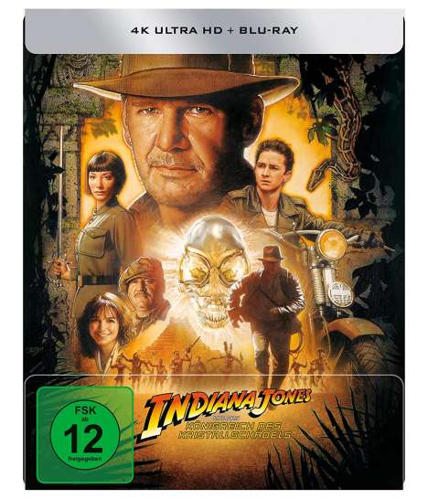 Indiana Jones &amp; das Königreich des Kristallschädels (Ultra HD Blu-ray &amp; Blu-ray im Steelbook), 1 Ultra HD Blu-ray und 1 Blu-ray Disc