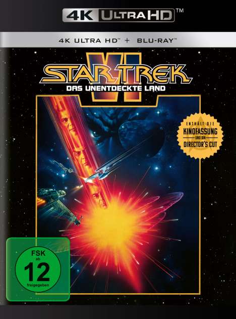 Star Trek VI: Das unentdeckte Land (Ultra HD Blu-ray &amp; Blu-ray), 1 Ultra HD Blu-ray und 1 Blu-ray Disc