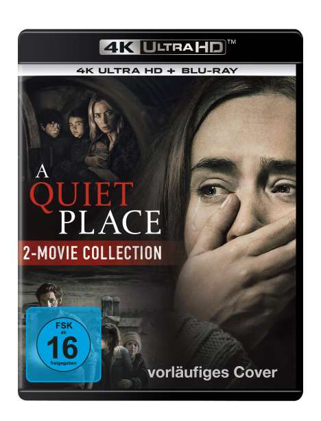 A Quiet Place - 2-Movie Collection (Ultra Blu-ray &amp; Blu-ray), 2 Ultra HD Blu-rays und 2 Blu-ray Discs