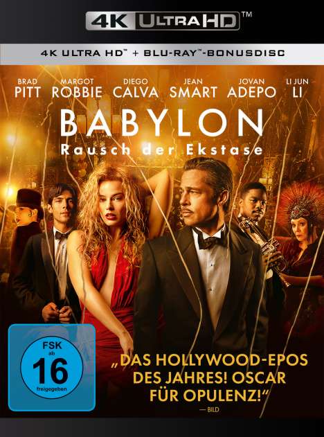 Babylon - Rausch der Ekstase (Ultra HD Blu-ray &amp; Blu-ray), 1 Ultra HD Blu-ray und 1 Blu-ray Disc