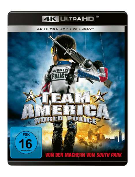 Team America: World Police (Ultra HD Blu-ray &amp; Blu-ray), 1 Ultra HD Blu-ray und 1 Blu-ray Disc
