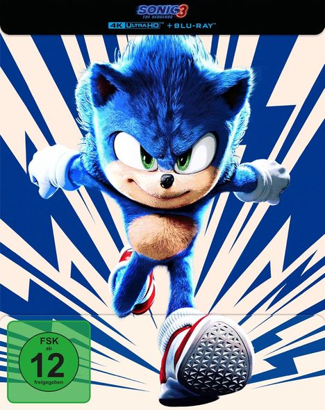 Sonic the Hedgehog 3 (Ultra HD Blu-ray & Blu-ray im Steelbook), 1 Ultra HD Blu-ray und 1 Blu-ray Disc
