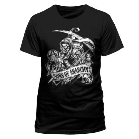 Sons Of Anarchy: Grim Reaper (T-Shirt,Schwarz,Größe S), T-Shirt