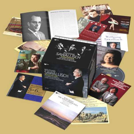 Wolfgang Sawallisch - The Warner Classics Edition (Complete Symphonic,Lieder &amp; Choral Recordings), 65 CDs
