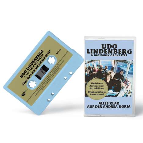 Udo Lindenberg: Alles klar auf der Andrea Doria (50. Jubiläum) (remastered) (limitierte himmelblaue Kassette), MC
