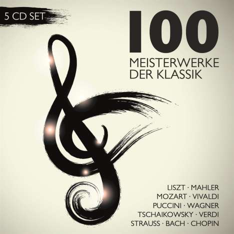 100 Meisterwerke der Klassik, 5 CDs