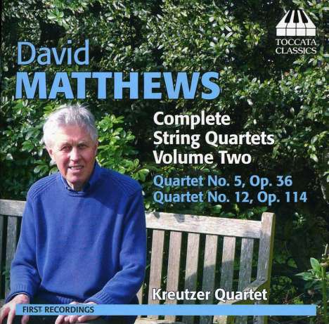 David Matthews (geb. 1943): Sämtliche Streichquartette Vol.2, CD