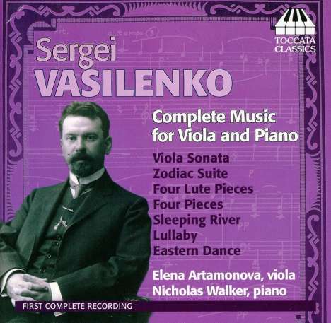 Sergey Vasilenko (1872-1956): Kammermusik für Viola &amp; Klavier, CD