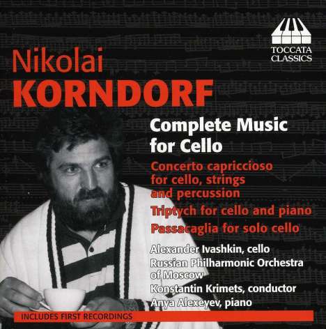Nikolai Korndorf (1947-2001): Concerto capriccioso für Cello, Streicher, Percussion, CD