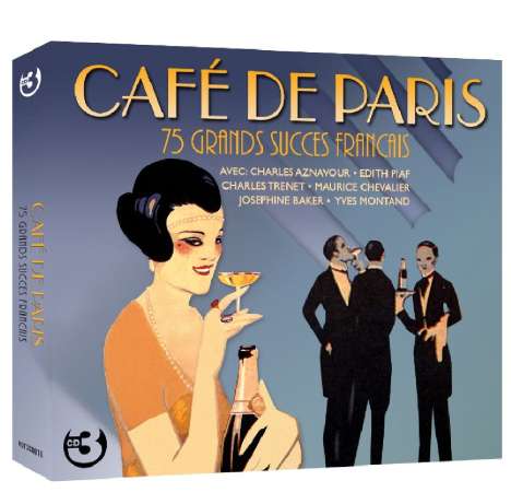 Cafe De Paris: 75 Grands Succes Francais, 3 CDs